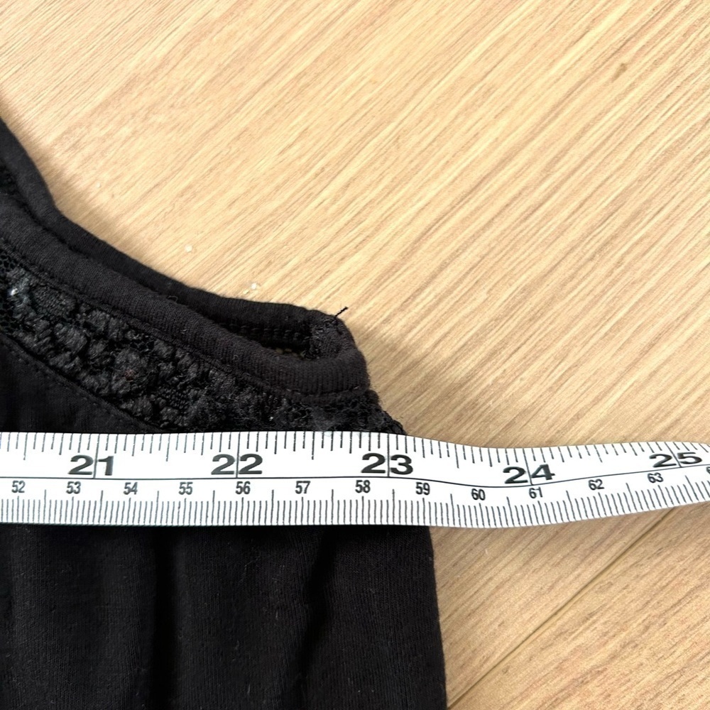 Lace Trim Tank - Super Soft Beauty & Soul Black plus size 3 - Picture 5 of 7
